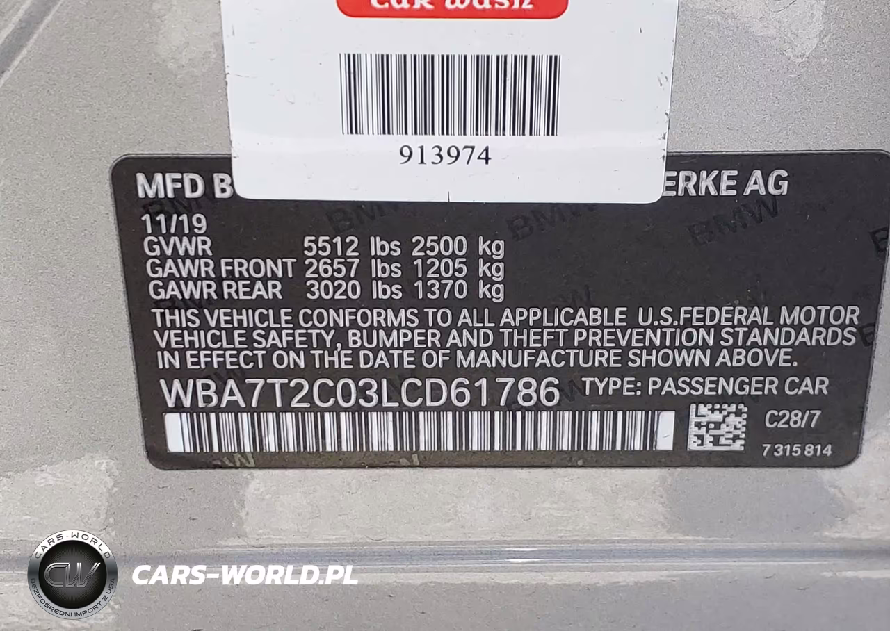 2020 BMW 740I VIN:WBA7T2C03LCD61786 - 9