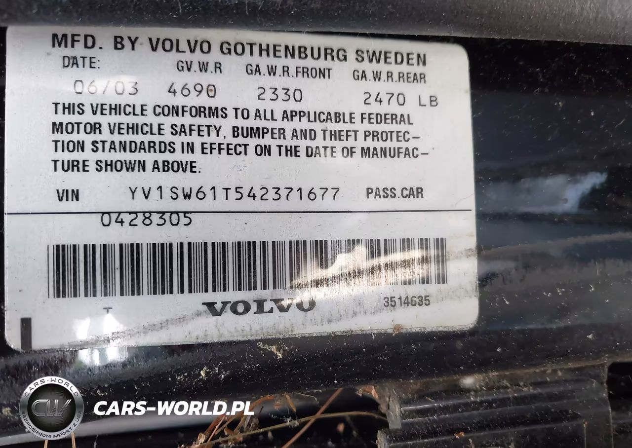 2004 Volvo V70 2.4 VIN:YV1SW61T542371677 - 9