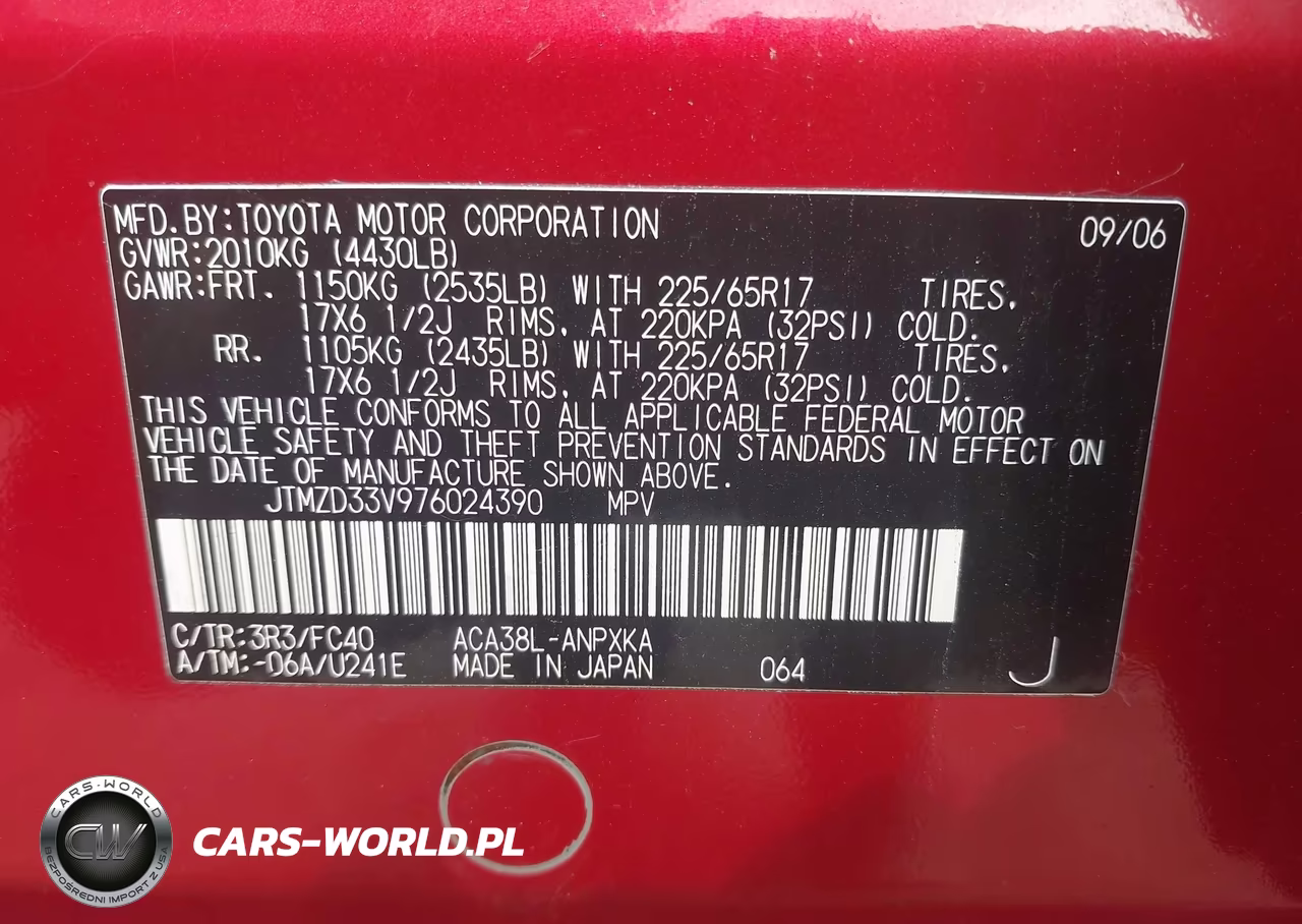 2007 Toyota Rav4 VIN:JTMZD33V976024390 - 9