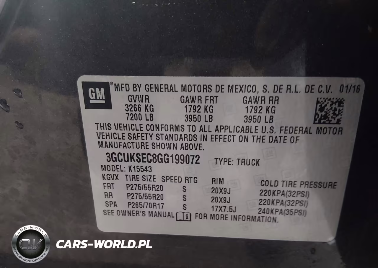 2016 Chevrolet Silverado 1500 Ltz VIN:3GCUKSEC8GG199072 - 9