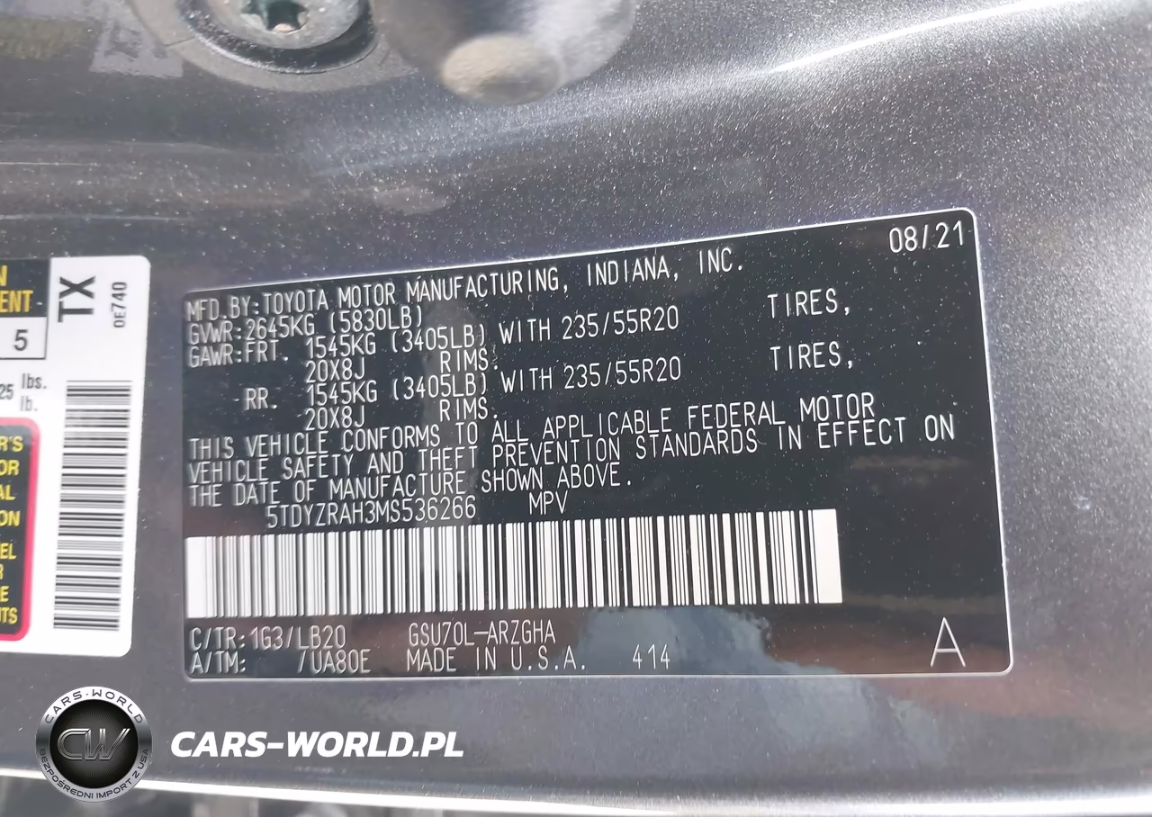 2021 Toyota Highlander Limited VIN:5TDYZRAH3MS536266 - 9