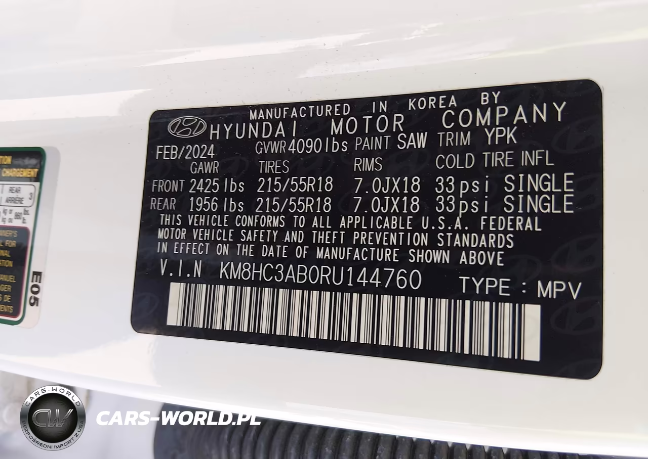 2024 Hyundai Kona Sel VIN:KM8HC3AB0RU144760 - 9