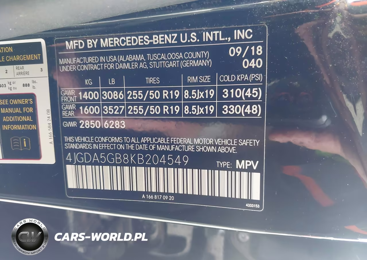 2019 Mercedes-Benz Gle 400 4Matic VIN:4JGDA5GB8KB204549 - 9
