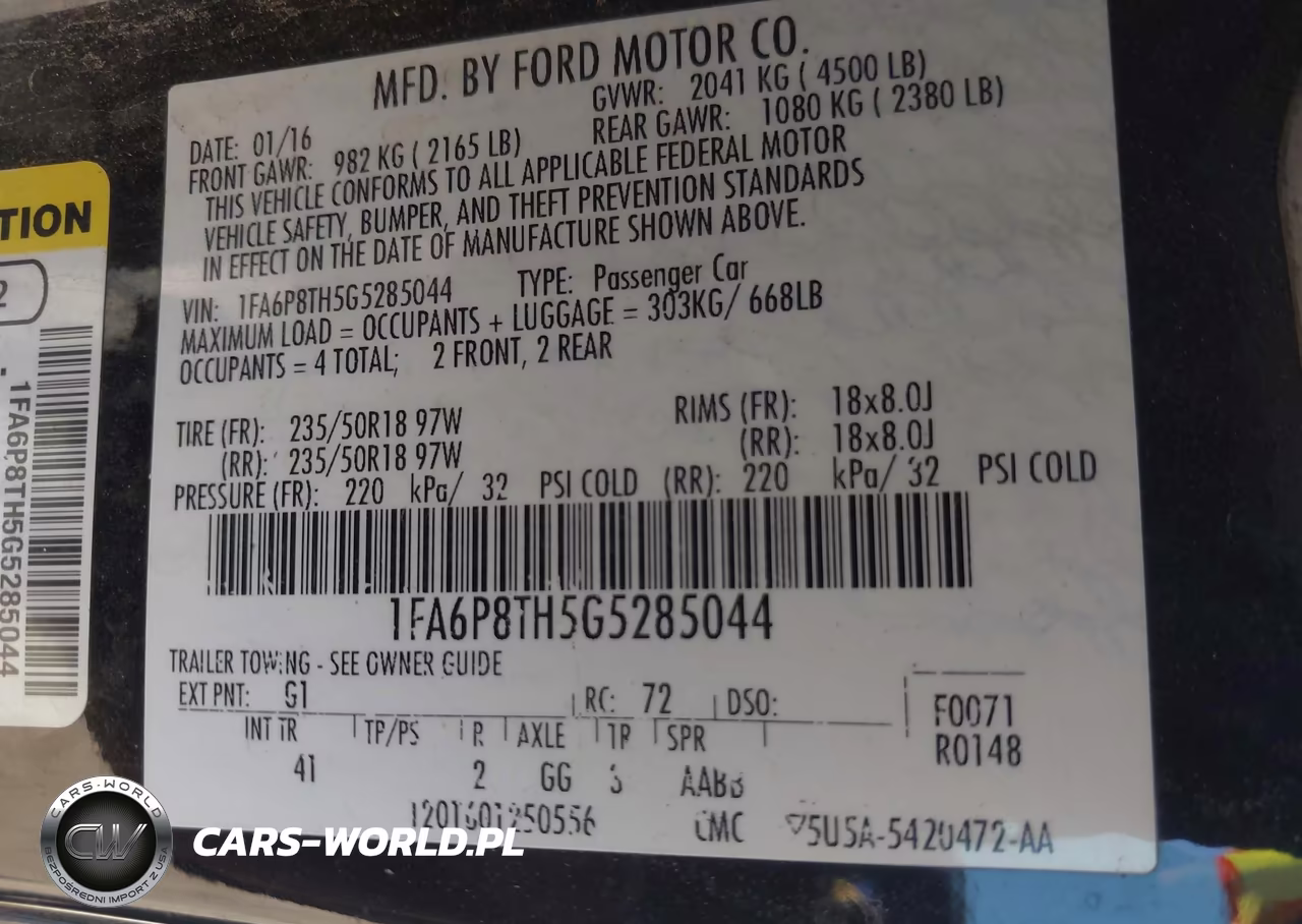 2016 Ford Mustang Ecoboost VIN:1FA6P8TH5G5285044 - 9