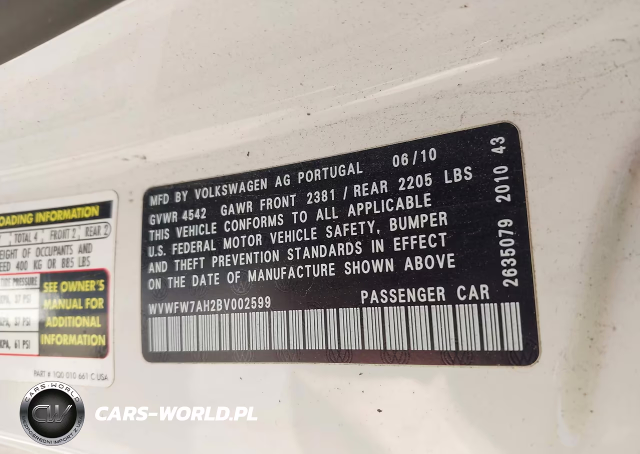 2011 Volkswagen Eos Lux VIN:WVWFW7AH2BV002599 - 9