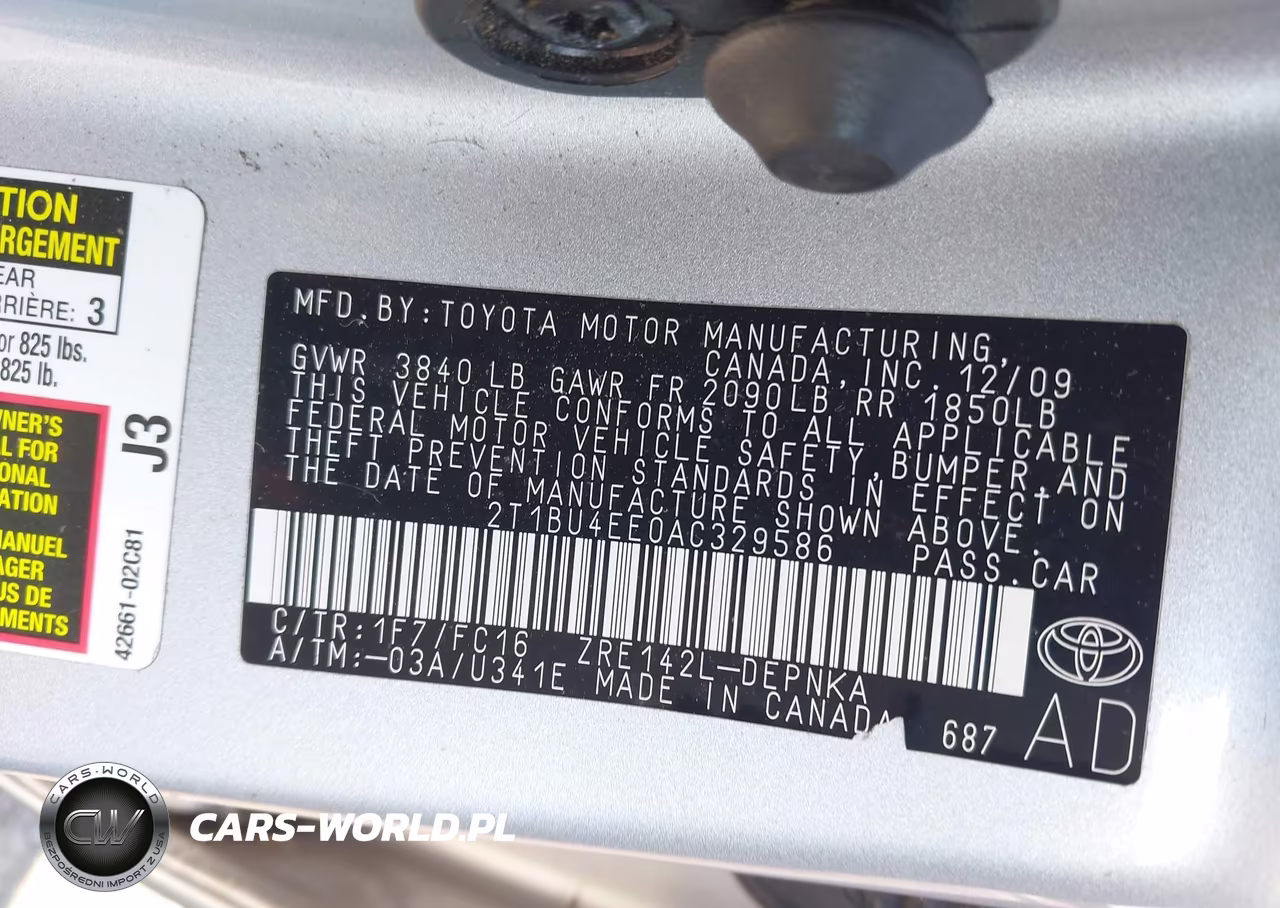 2010 Toyota Corolla Xle VIN:2T1BU4EE0AC329586 - 9