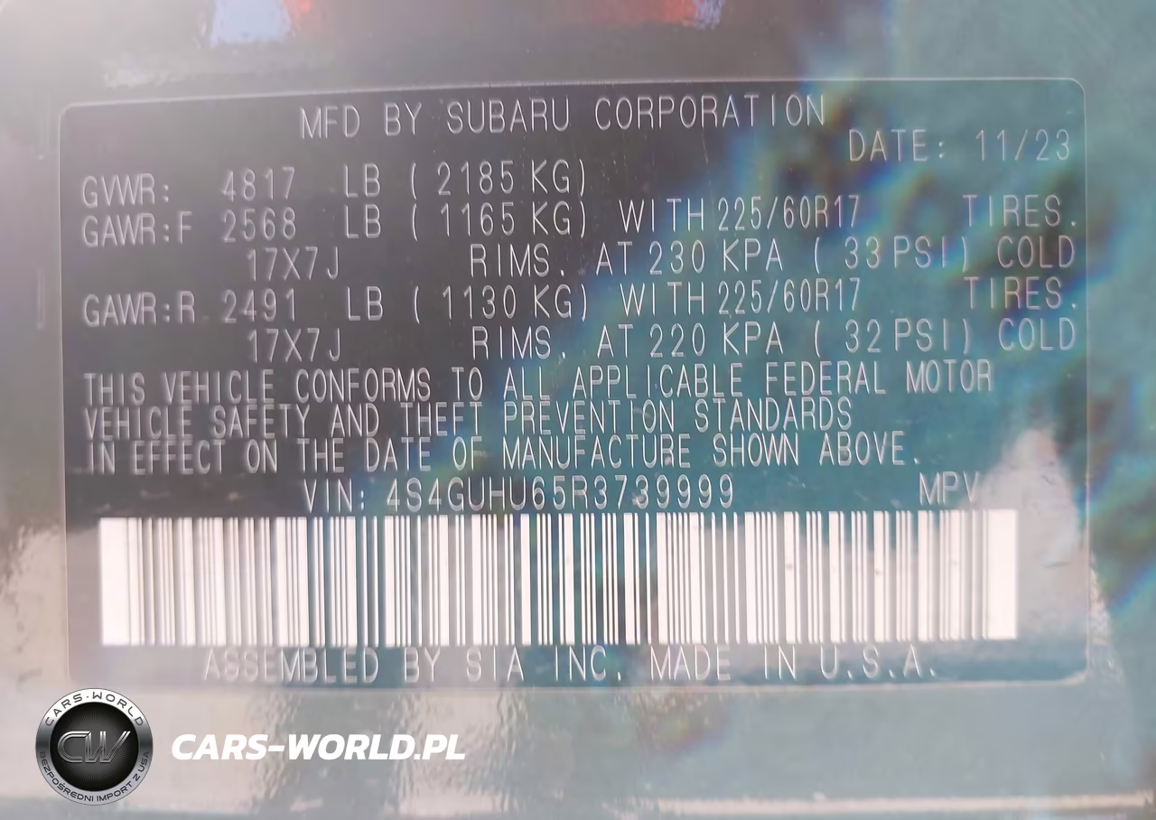 2024 Subaru Crosstrek Wilderness VIN:4S4GUHU65R3739999 - 9
