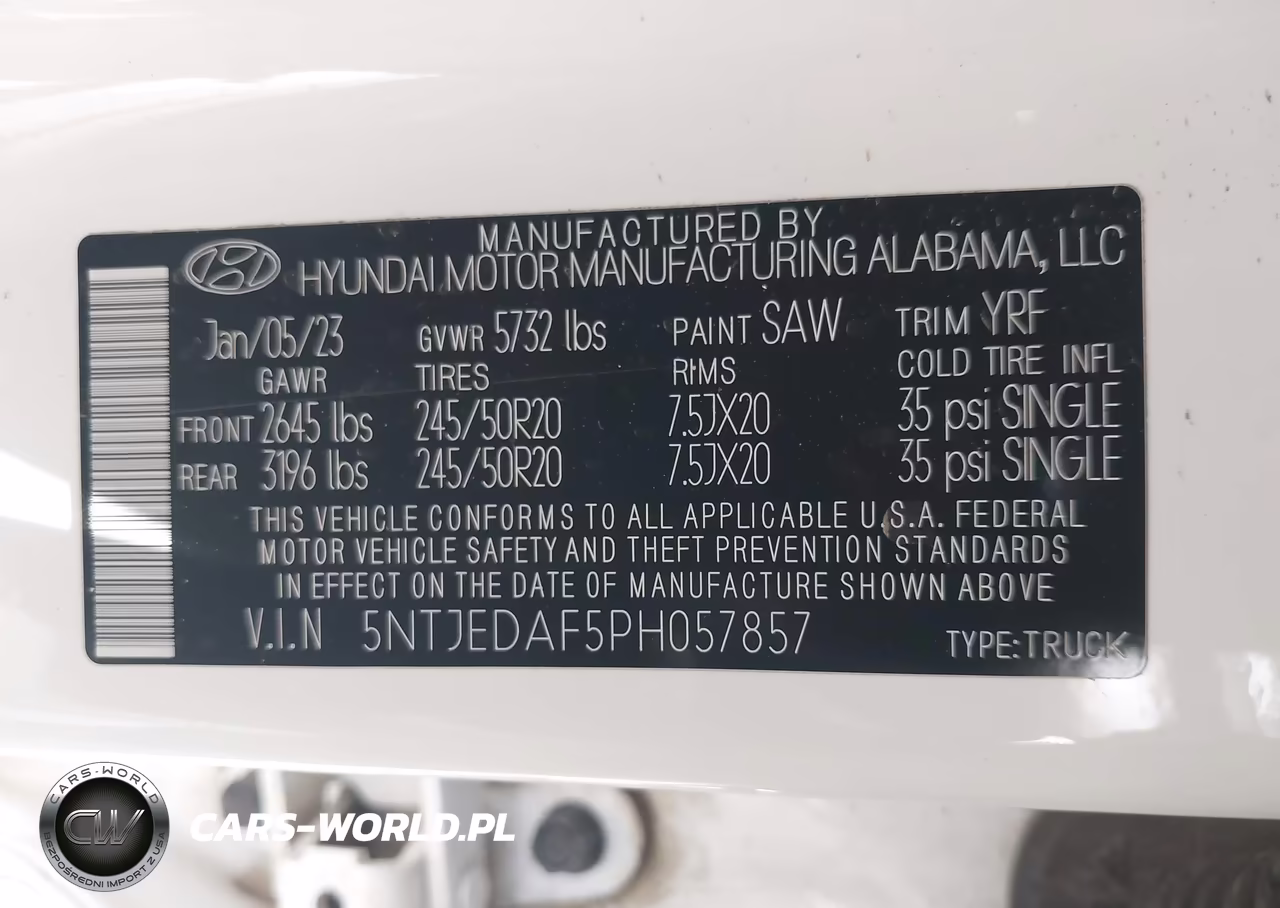 2023 Hyundai Santa Cruz Limited VIN:5NTJEDAF5PH057857 - 9
