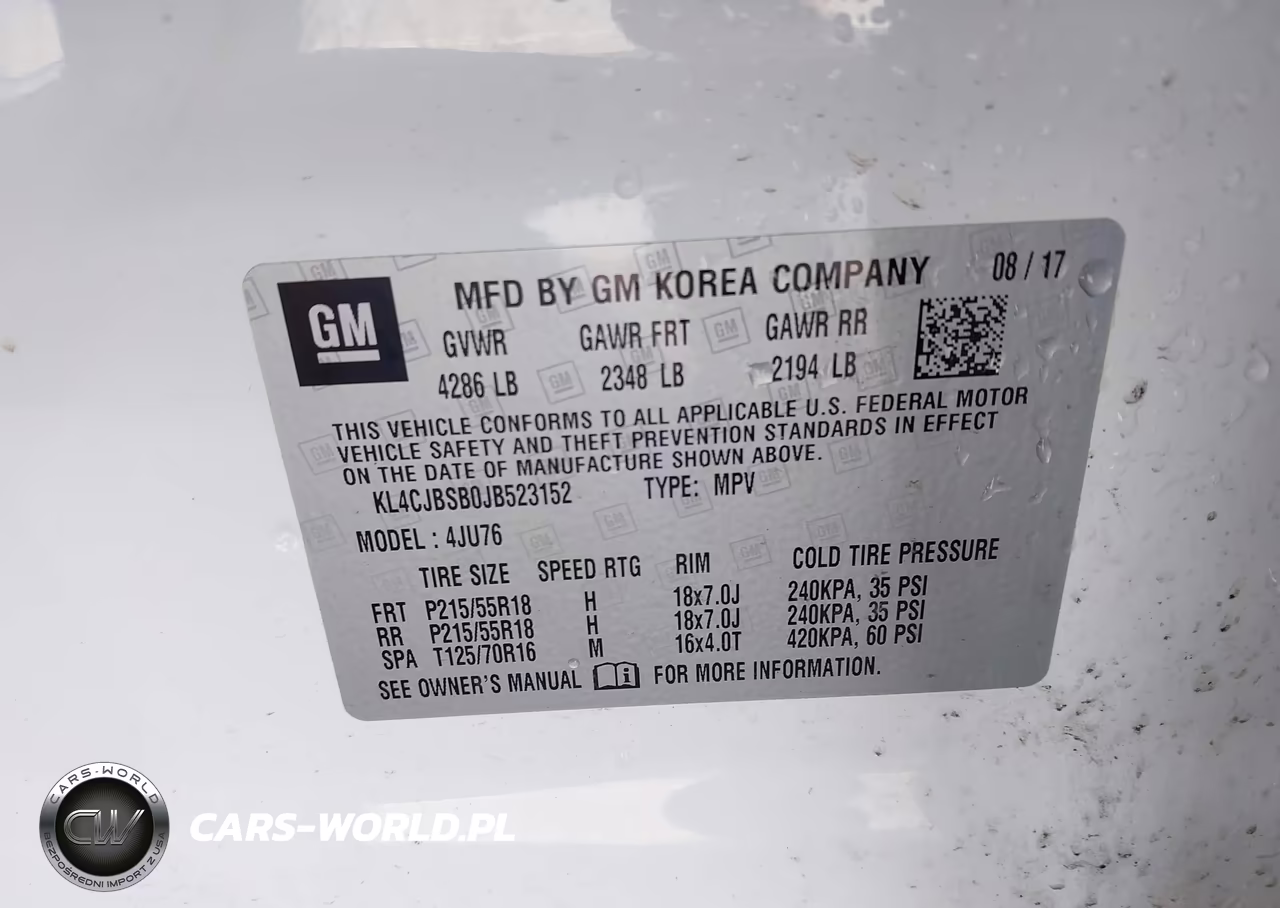 2018 Buick Encore Preferred Ii VIN:KL4CJBSB0JB523152 - 9