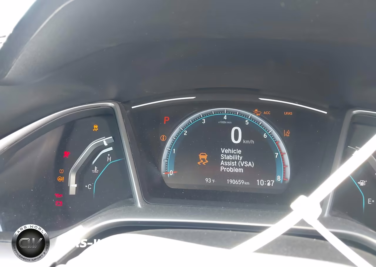 2019 Honda Civic Ex VIN:JHMFC1F38KX001351 - 7