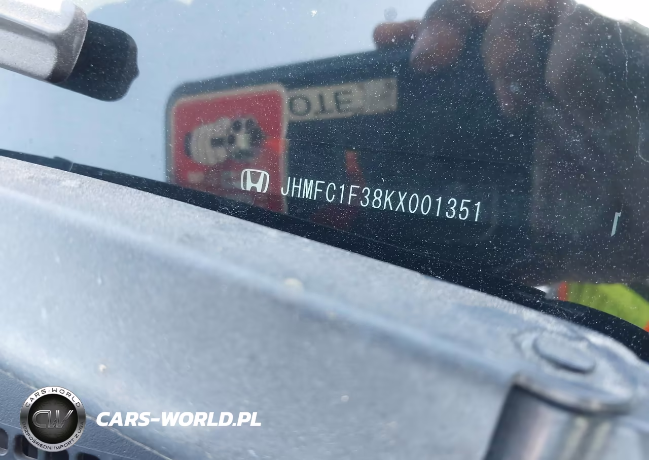 2019 Honda Civic Ex VIN:JHMFC1F38KX001351 - 9