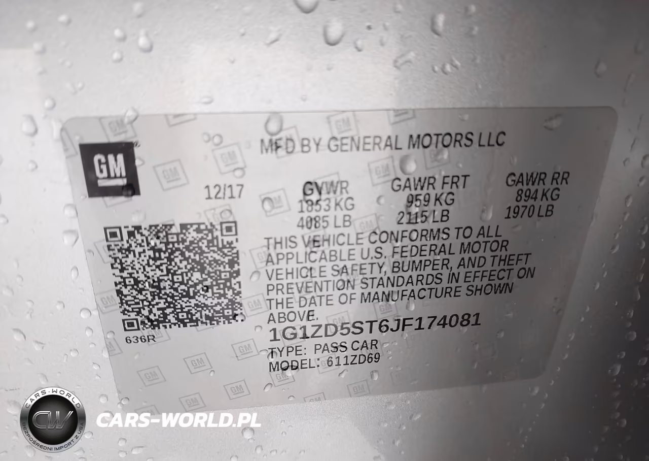 2018 Chevrolet Malibu Lt VIN:1G1ZD5ST6JF174081 - 9
