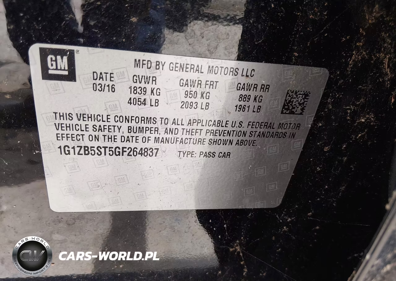 2016 Chevrolet Malibu Ls VIN:1G1ZB5ST5GF264837 - 9
