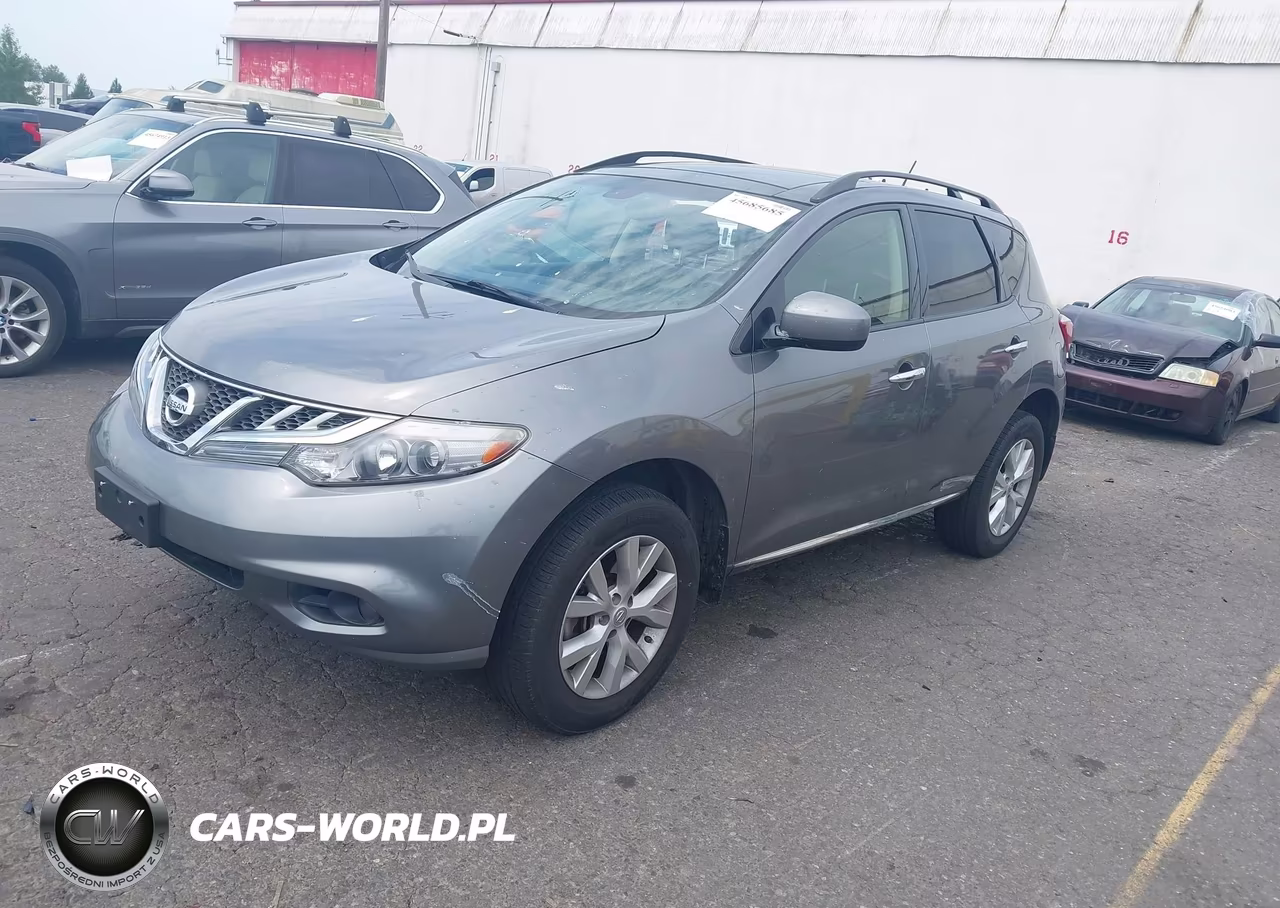 2013 Nissan Murano Sl VIN:JN8AZ1MW9DW316664 - 2