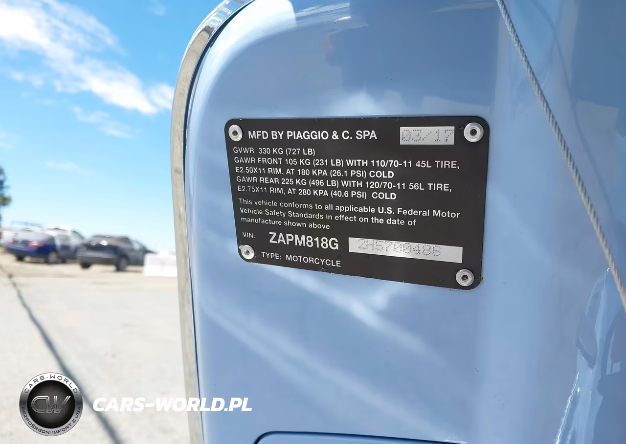 2017 Vespa Sprint 150 3V VIN:ZAPM818G2H5700486 - 10
