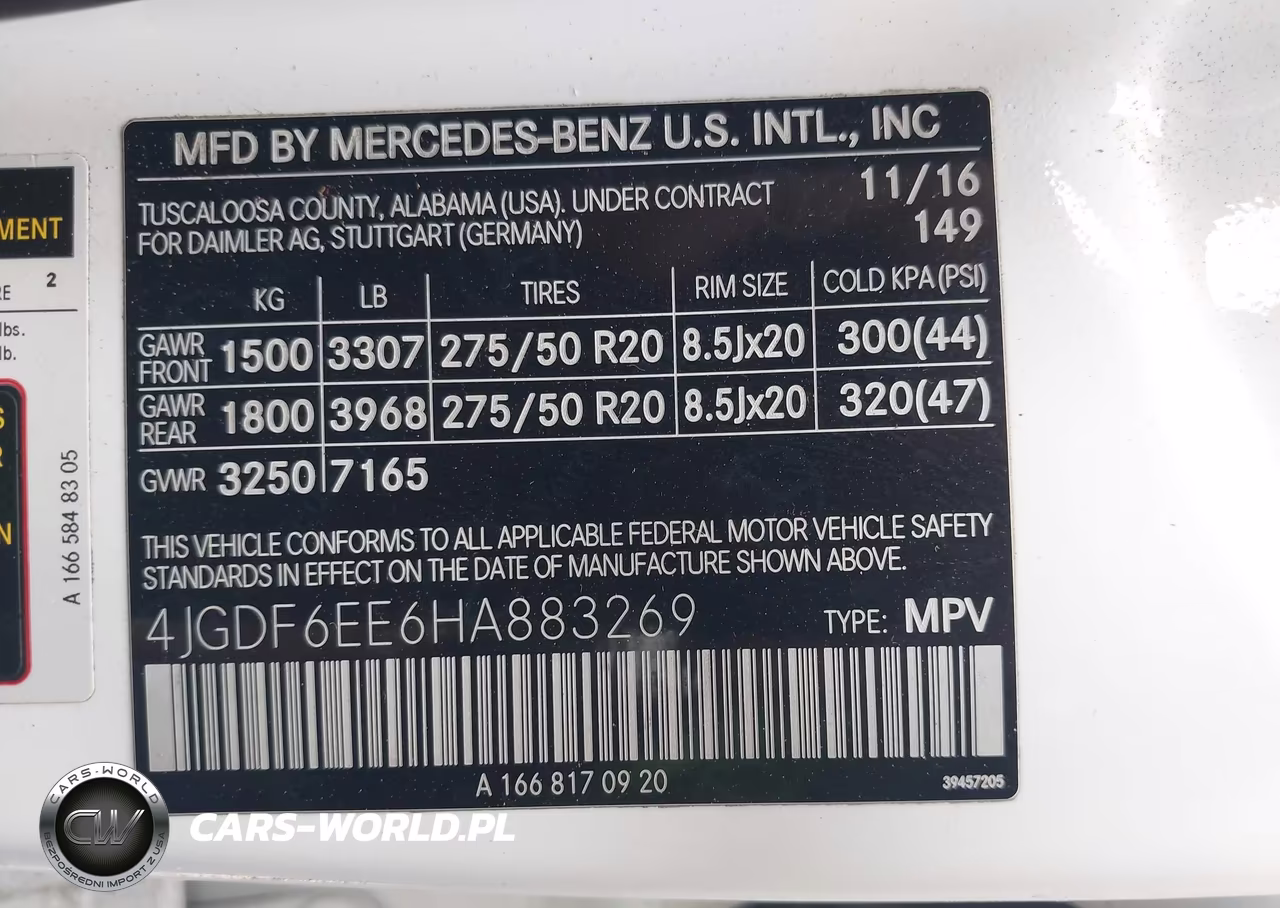 2017 Mercedes-Benz Gls 450 4Matic VIN:4JGDF6EE6HA883269 - 9