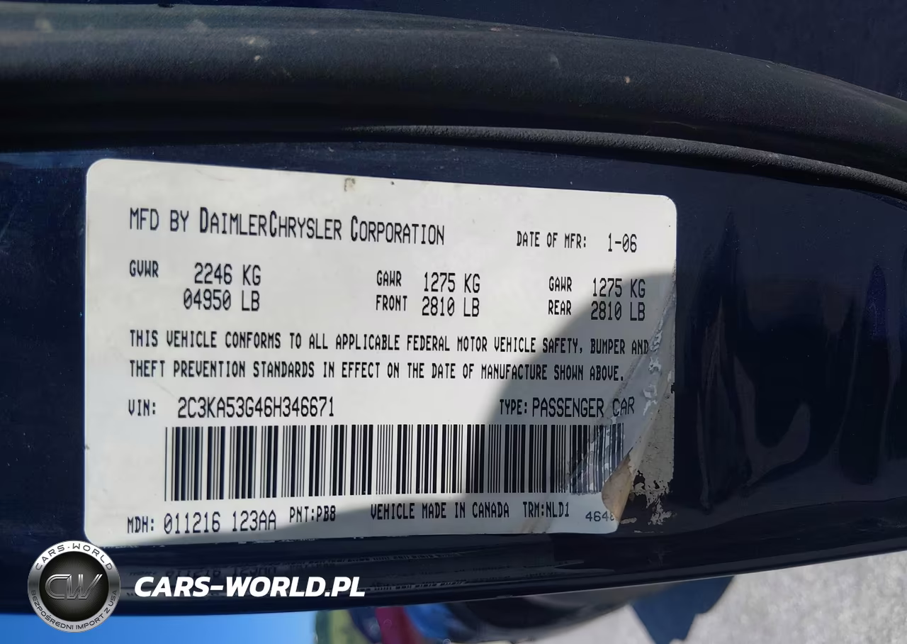 2006 Chrysler 300 Touring VIN:2C3KA53G46H346671 - 9