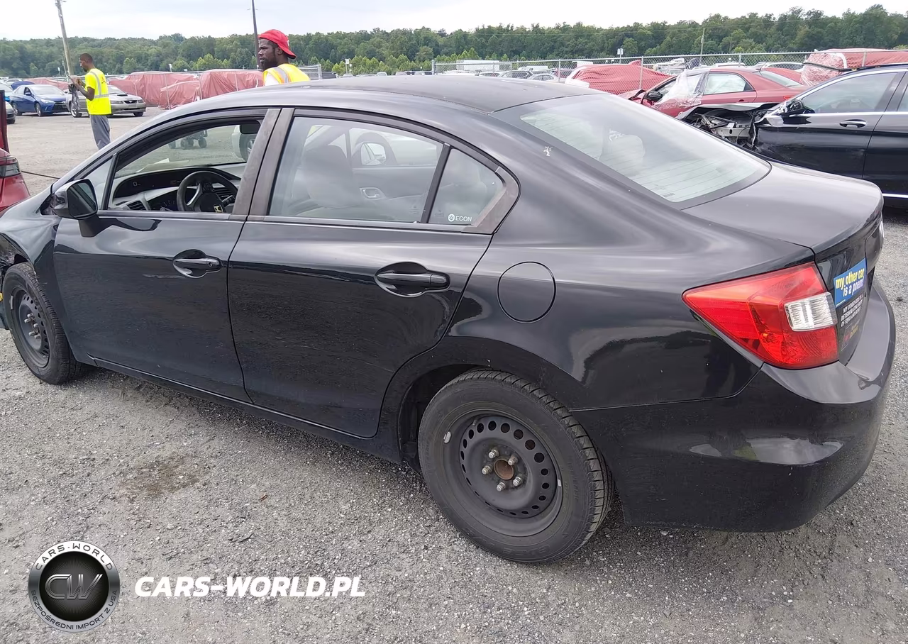2012 Honda Civic Lx VIN:2HGFB2F59CH583317 - 3