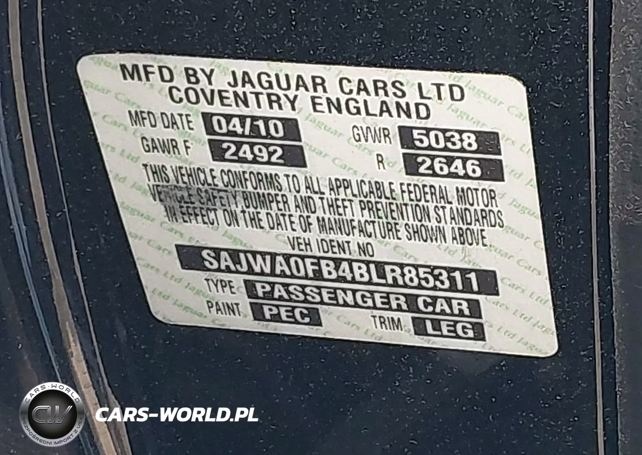 2011 Jaguar Xf VIN:SAJWA0FB4BLR85311 - 9