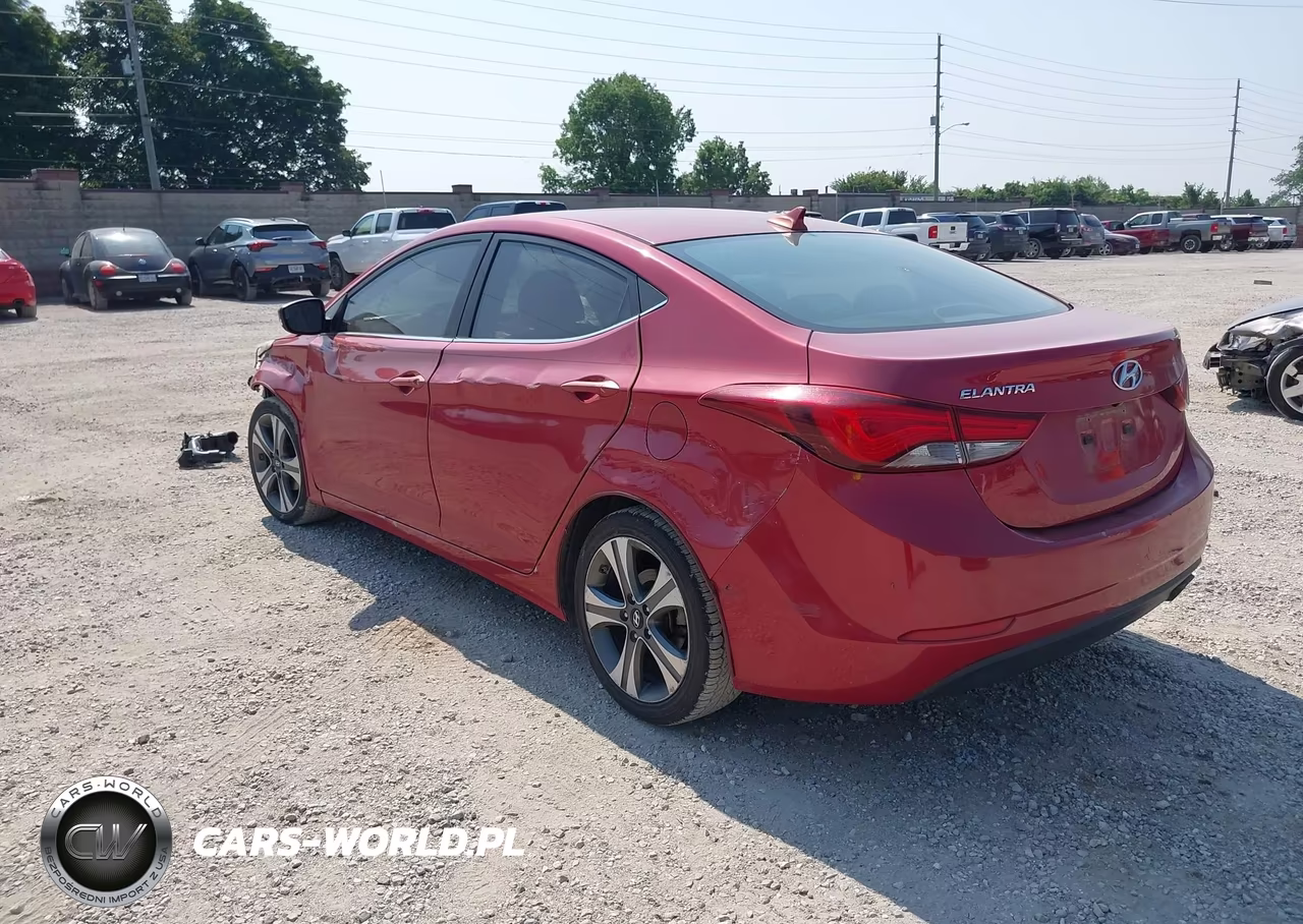 2014 Hyundai Elantra Sport VIN:KMHDH4AH6EU162166 - 3