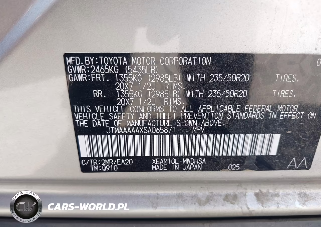 2025 Toyota Bz4X Limited VIN:JTMAAAAAXSA065871 - 9