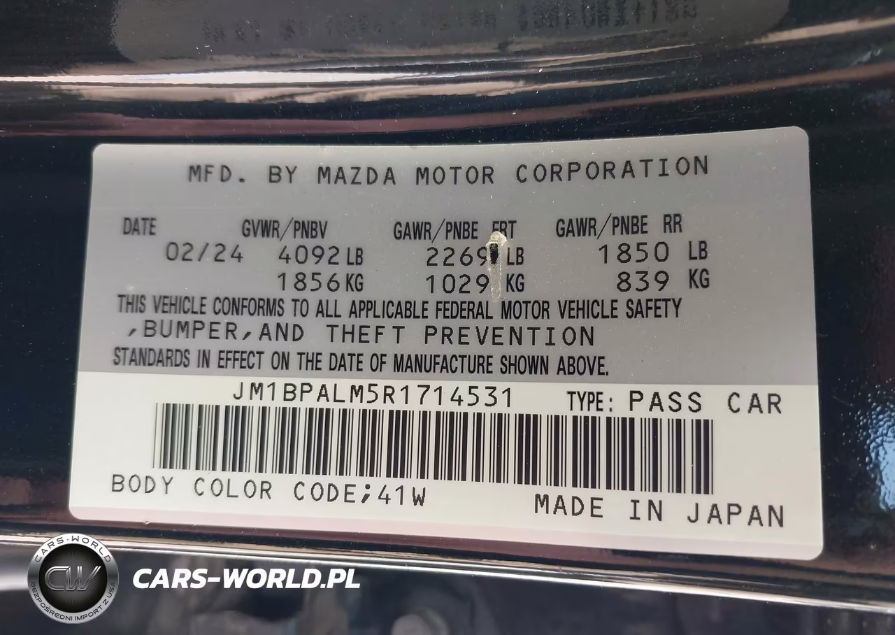 2024 Mazda Mazda3 2.5 S Preferred VIN:JM1BPALM5R1714531 - 9