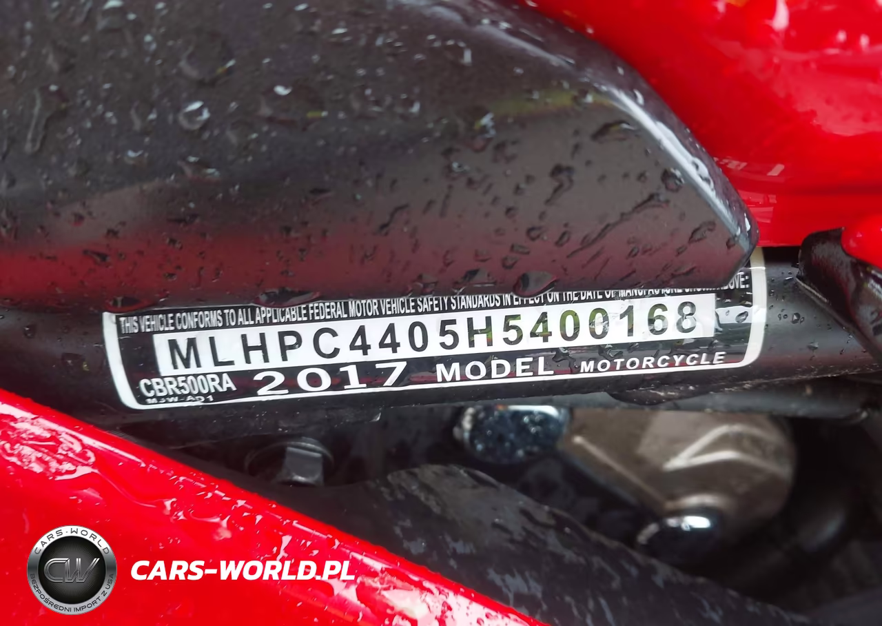 2017 Honda Cbr500 Ra-Abs VIN:MLHPC4405H5400168 - 10