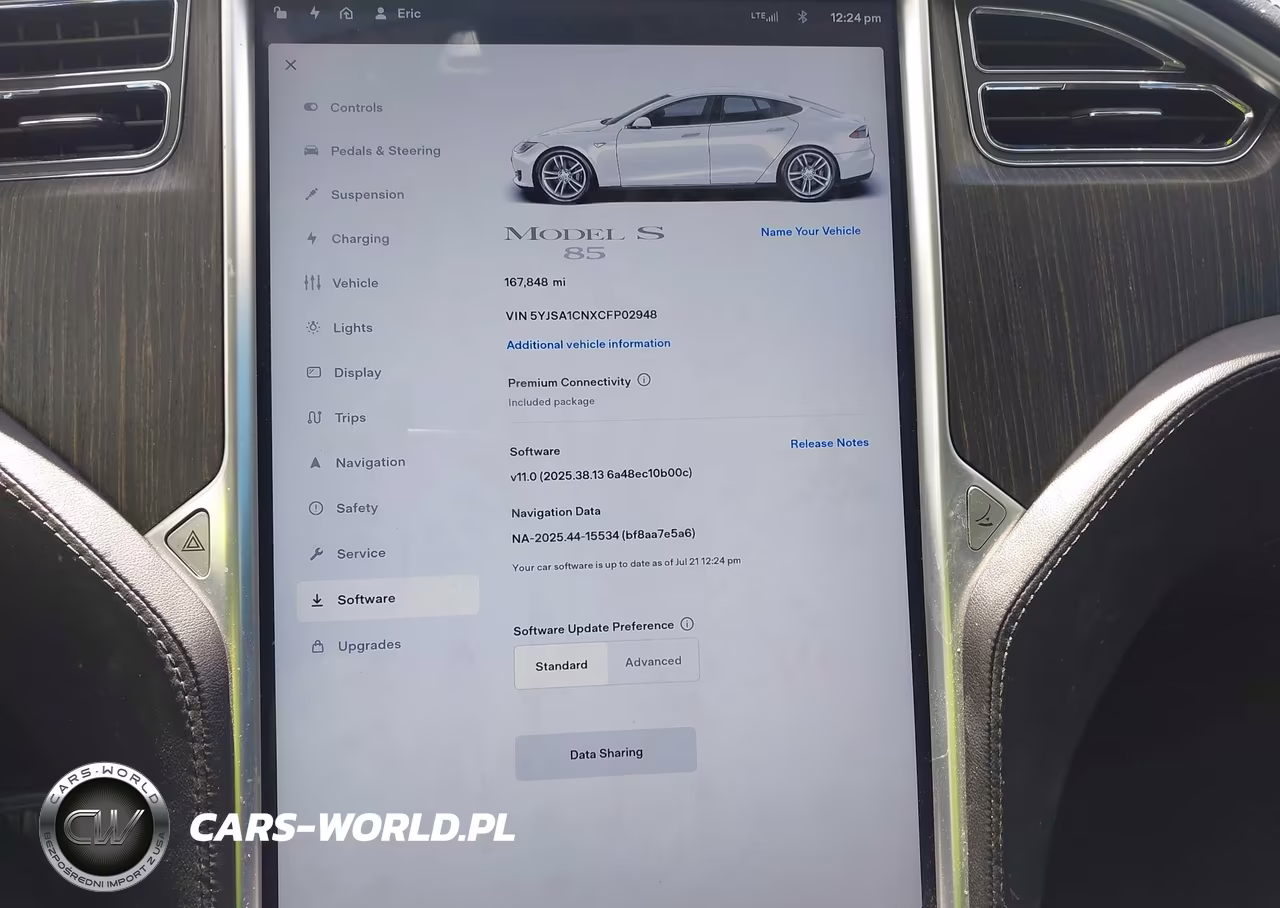 2012 Tesla Model S Signature VIN:5YJSA1CNXCFP02948 - 7