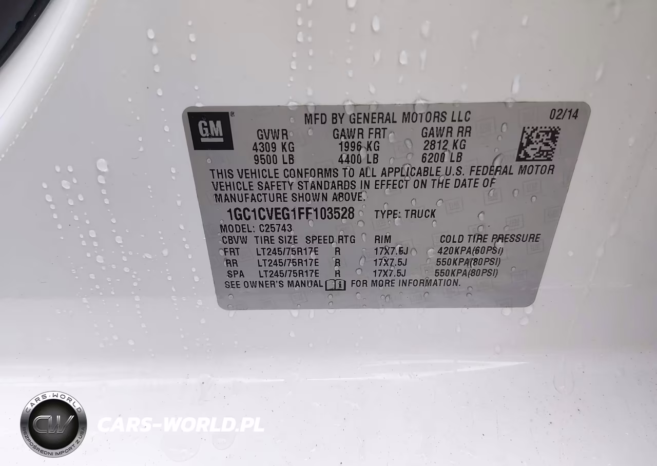 2015 Chevrolet Silverado 2500Hd Lt VIN:1GC1CVEG1FF103528 - 9
