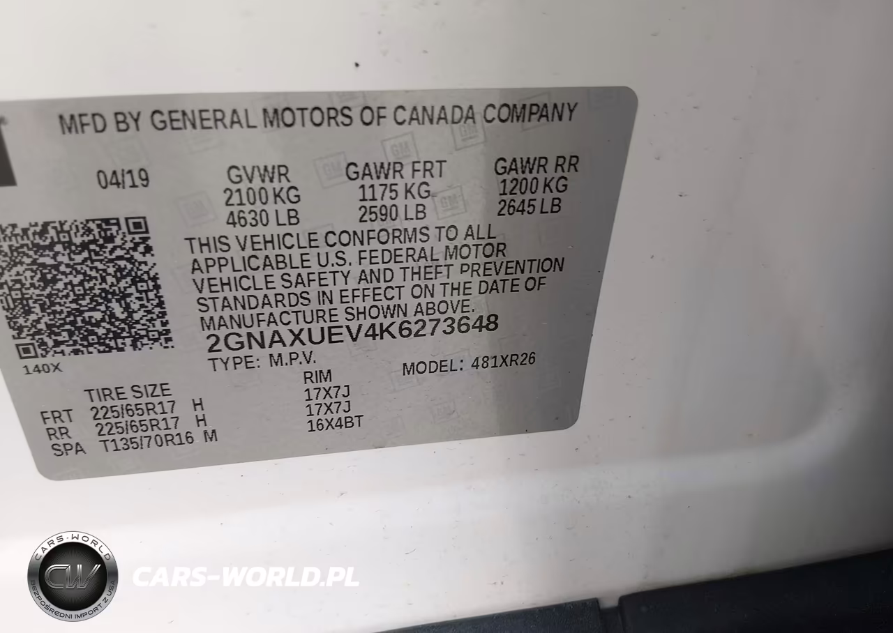 2019 Chevrolet Equinox Lt VIN:2GNAXUEV4K6273648 - 9