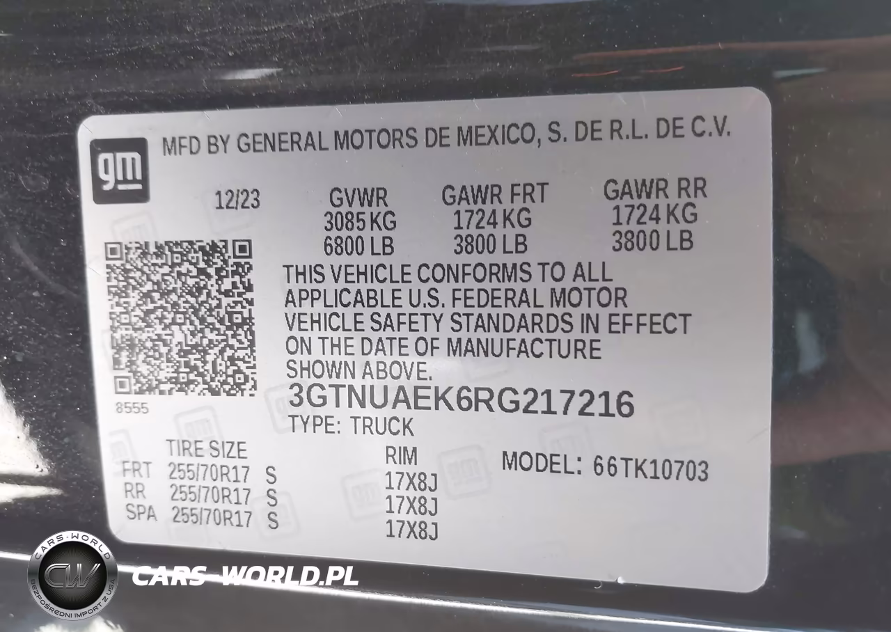 2024 GMC Sierra 1500 4Wd Standard Box Pro VIN:3GTNUAEK6RG217216 - 9