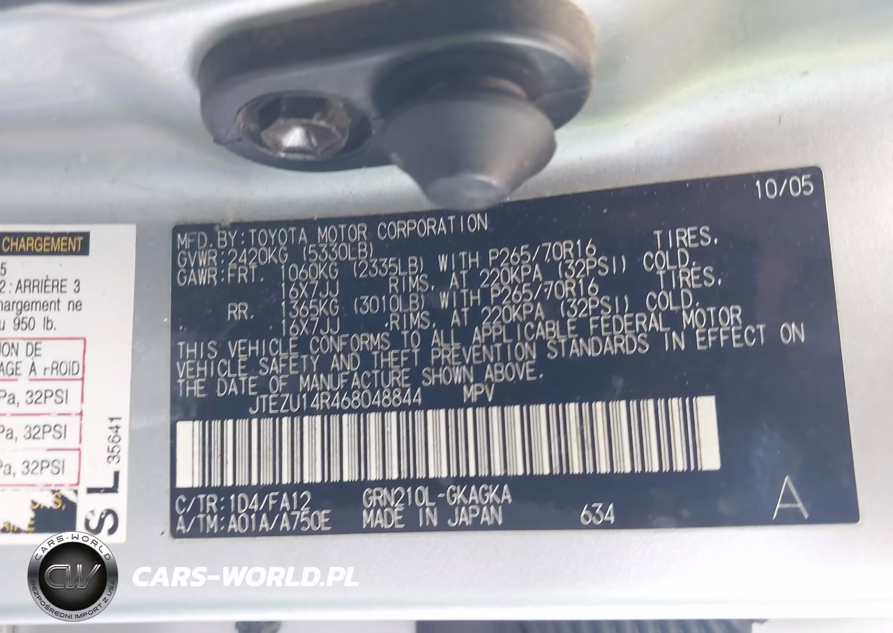 2006 Toyota 4Runner Sr5 V6 VIN:JTEZU14R468048844 - 9