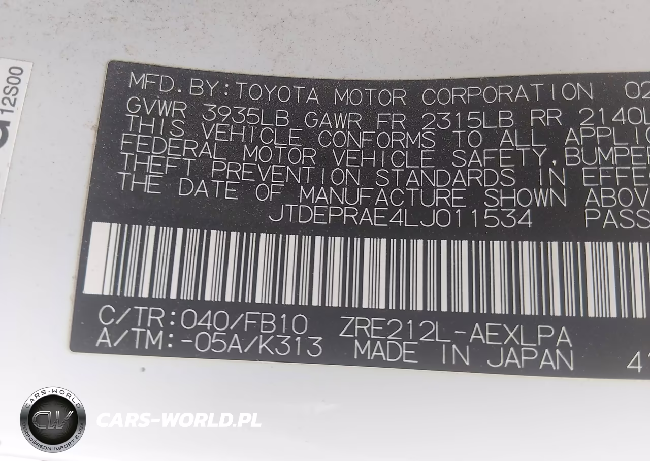 2020 Toyota Corolla Le VIN:JTDEPRAE4LJ011534 - 9