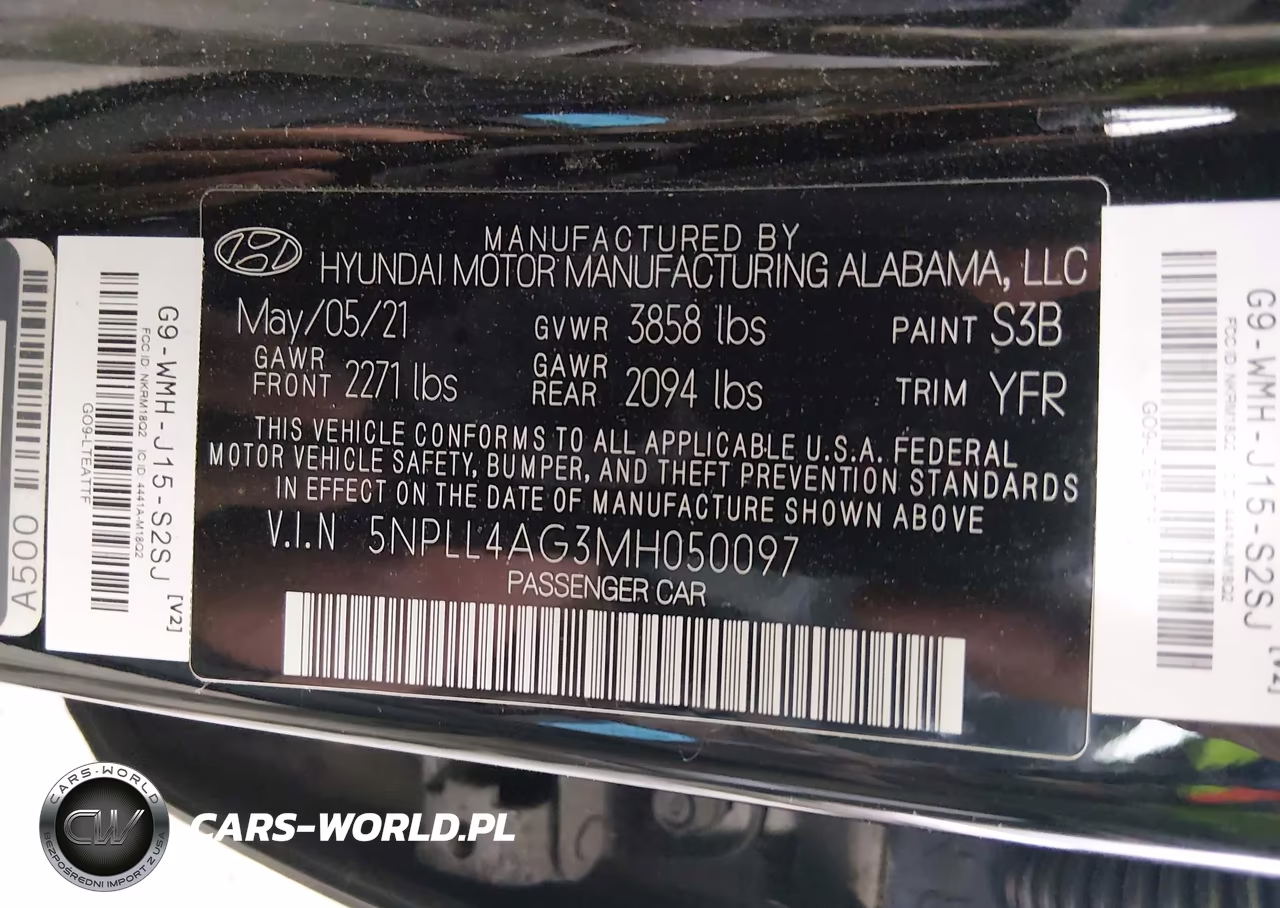 2021 Hyundai Elantra Se VIN:5NPLL4AG3MH050097 - 9