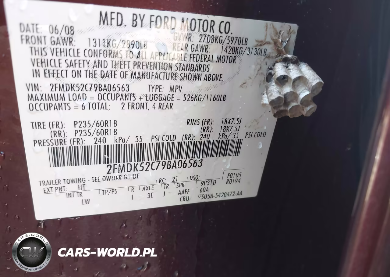 2009 Ford Flex Sel VIN:2FMDK52C79BA06563 - 9