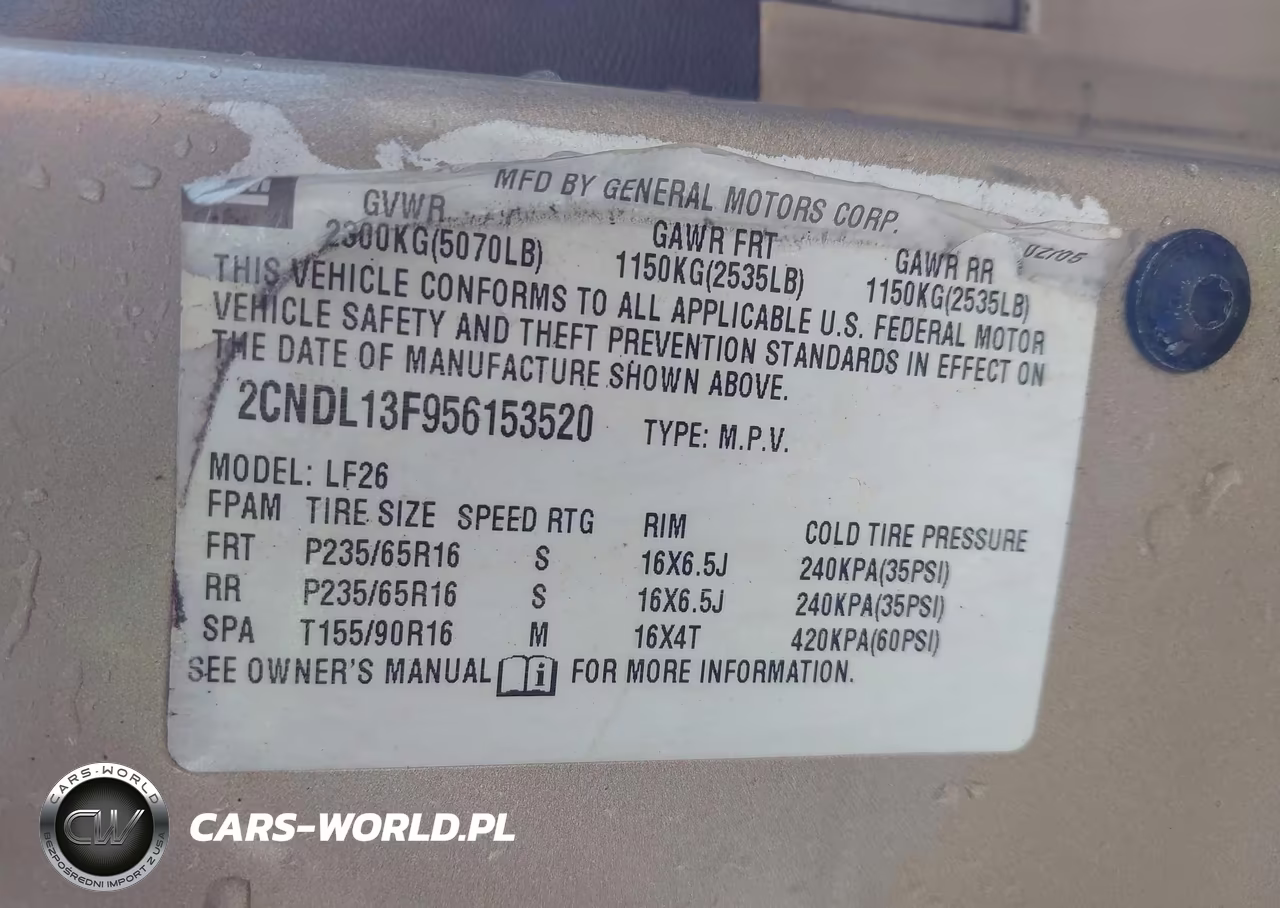 2005 Chevrolet Equinox Ls VIN:2CNDL13F956153520 - 9