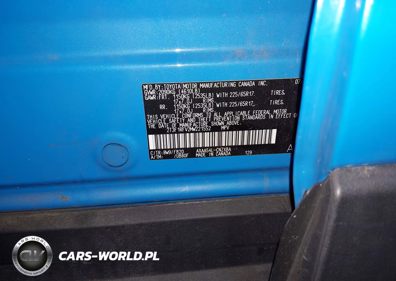 2021 Toyota Rav4 Le VIN:2T3F1RFV2MW221552 - 9