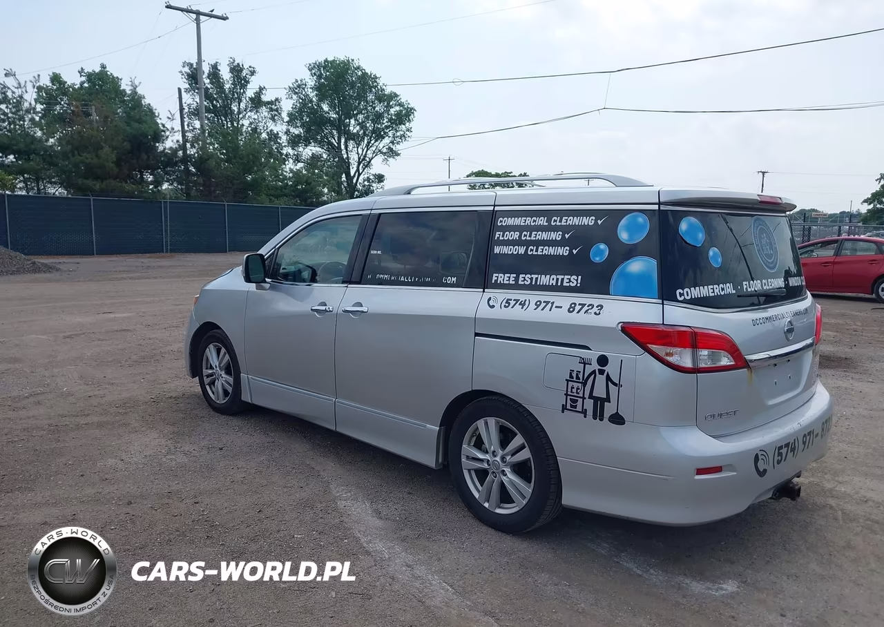 2011 Nissan Quest Sl VIN:JN8AE2KPXB9009500 - 3