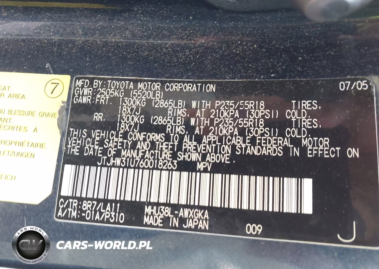 2006 Lexus Rx 400 VIN:JTJHW31U760018263 - 9