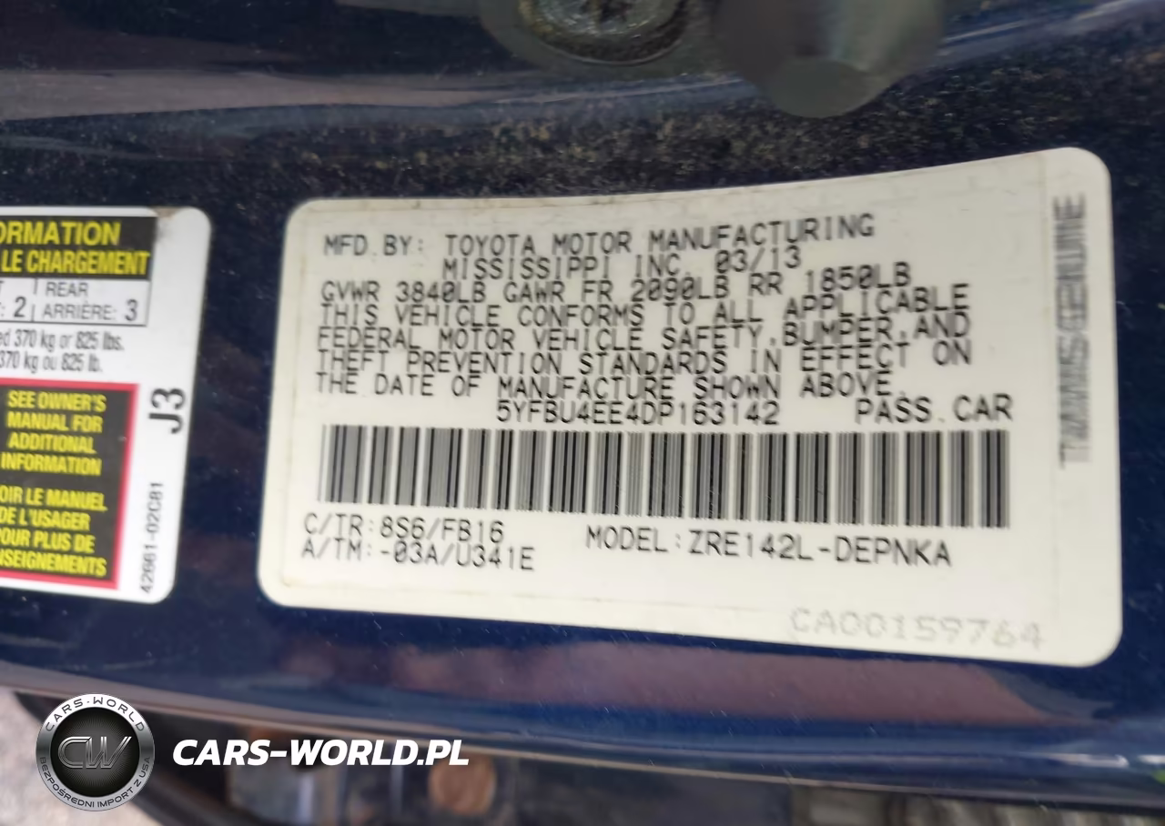 2013 Toyota Corolla Le VIN:5YFBU4EE4DP163142 - 9