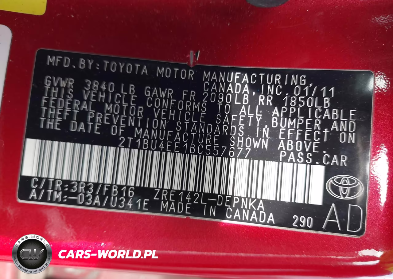 2011 Toyota Corolla Le VIN:2T1BU4EE1BC557677 - 9