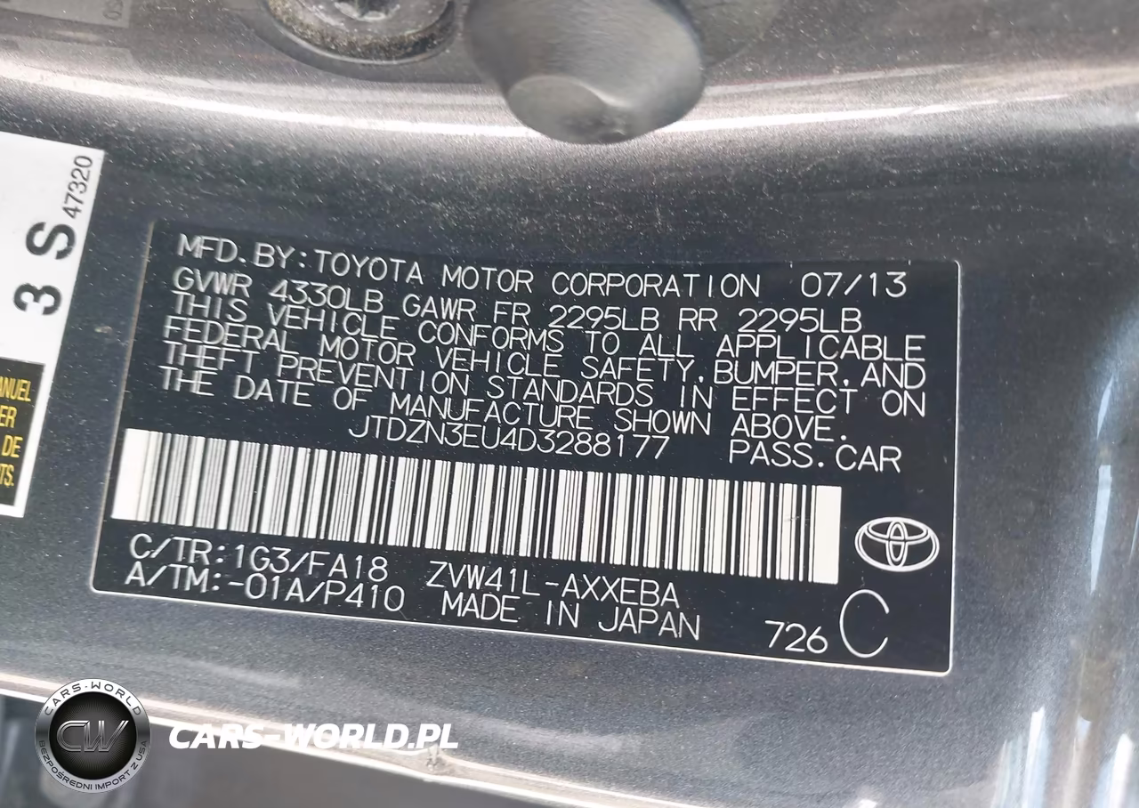 2013 Toyota Prius V Two VIN:JTDZN3EU4D3288177 - 9
