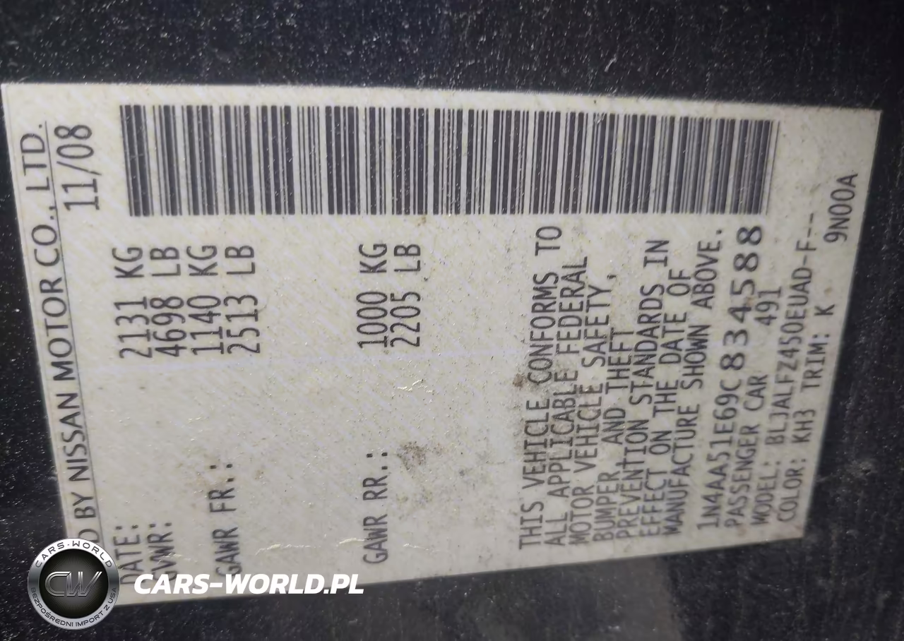 2009 Nissan Maxima 3.5 Sv VIN:1N4AA51E69C834588 - 9