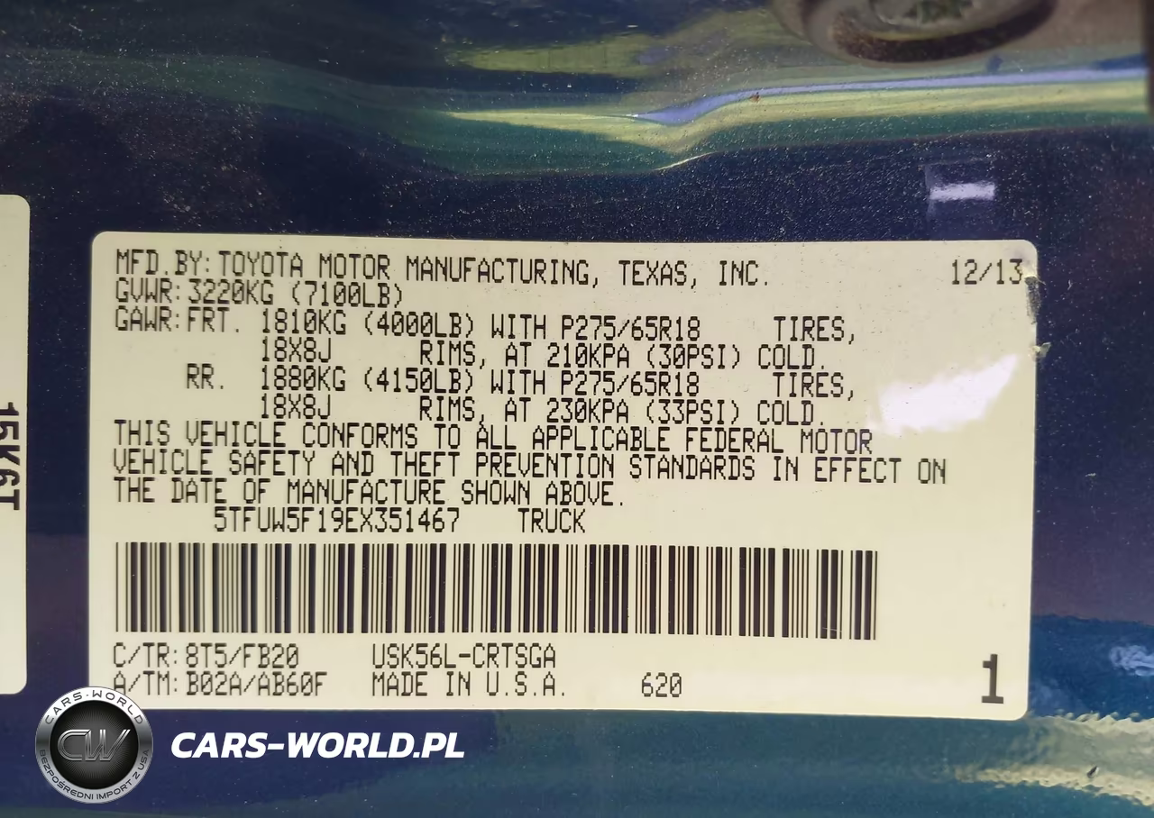 2014 Toyota Tundra Double Cab Sr-Double Cab Sr5 VIN:5TFUW5F19EX351467 - 9