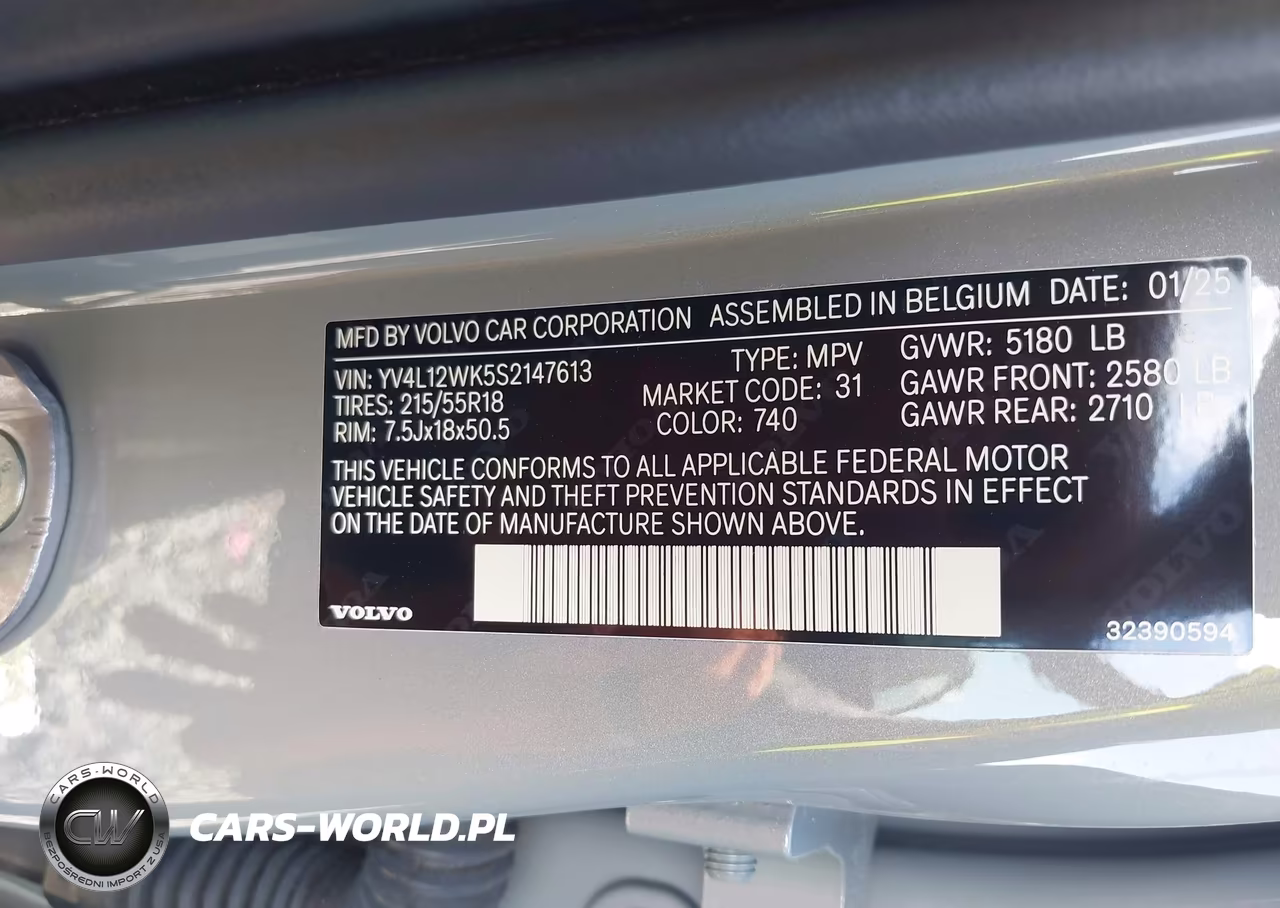 2025 Volvo V60 Cross Country Plus, B5 Awd Gas (Mild Hybrid) VIN:YV4L12WK5S2147613 - 9