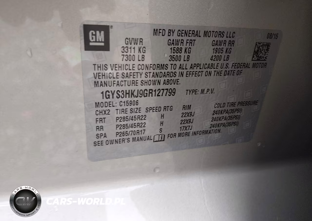 2016 Cadillac Escalade Esv Luxury Collection VIN:1GYS3HKJ9GR127799 - 9