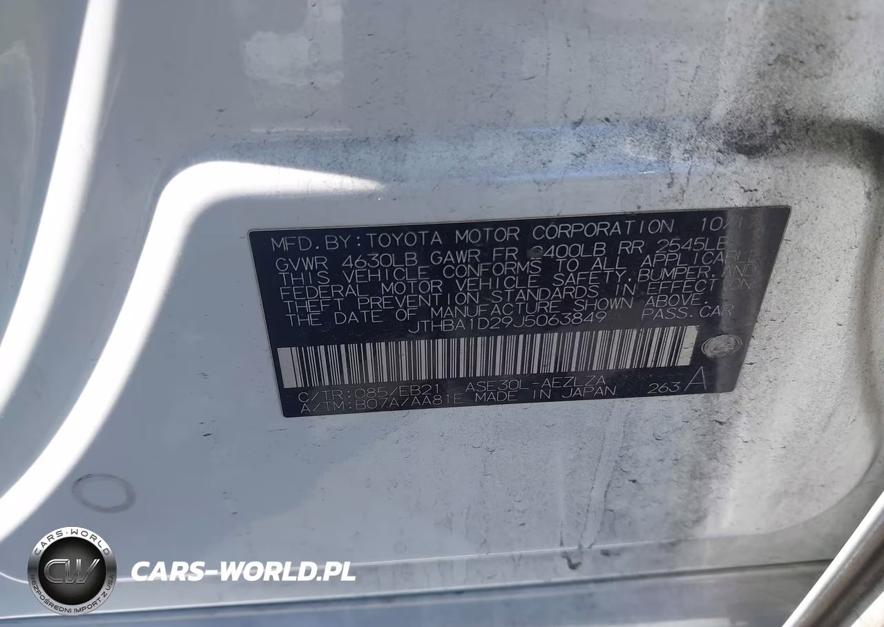 2018 Lexus Is 300 VIN:JTHBA1D29J5063849 - 9