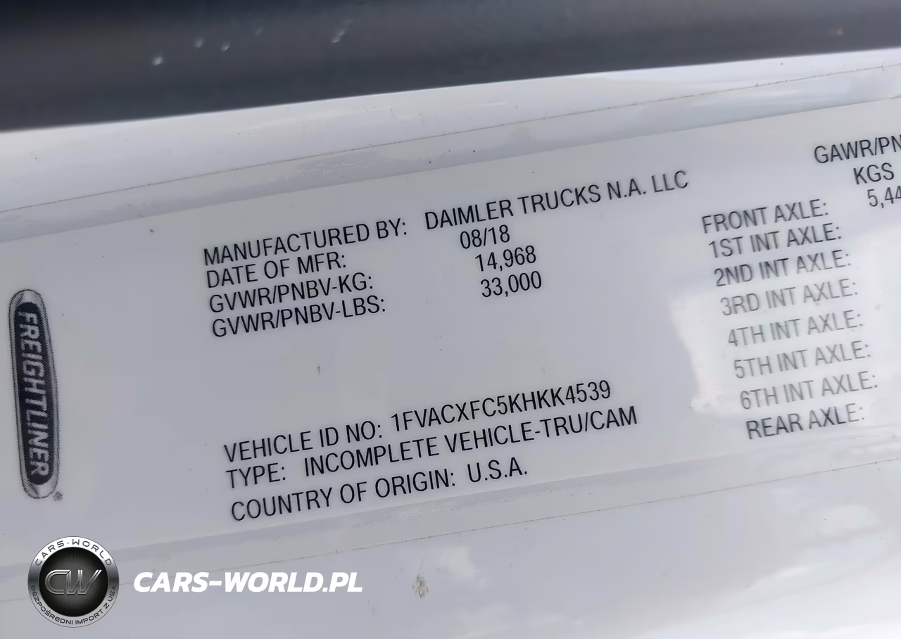 2019 Freightliner M2 106 VIN:1FVACXFC5KHKK4539 - 8