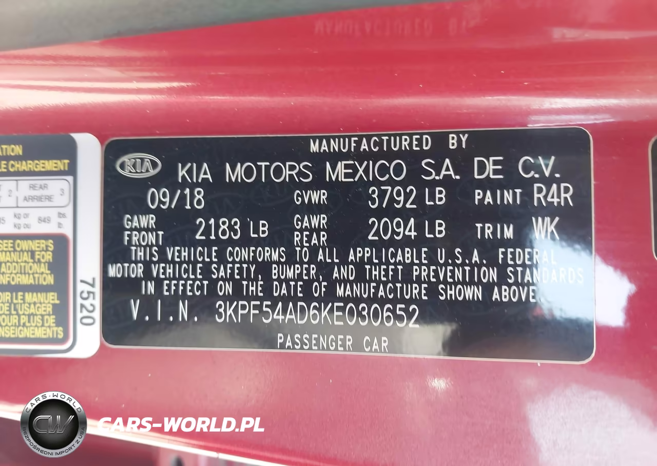 2019 Kia Forte Ex VIN:3KPF54AD6KE030652 - 9