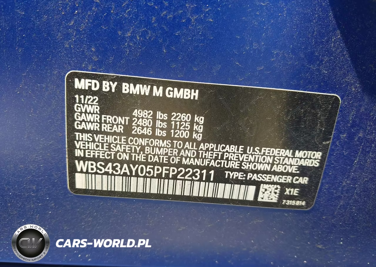 2023 BMW M3 Competition xDrive VIN:WBS43AY05PFP22311 - 9